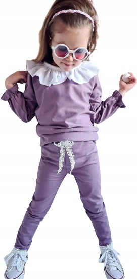 

Zula Komplet Dres Bluzka Legginsy Wrzos r 116