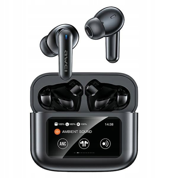 Awei słuchawki Bluetooth 5.4 T56 Anctws stacja dokująca czarny/black