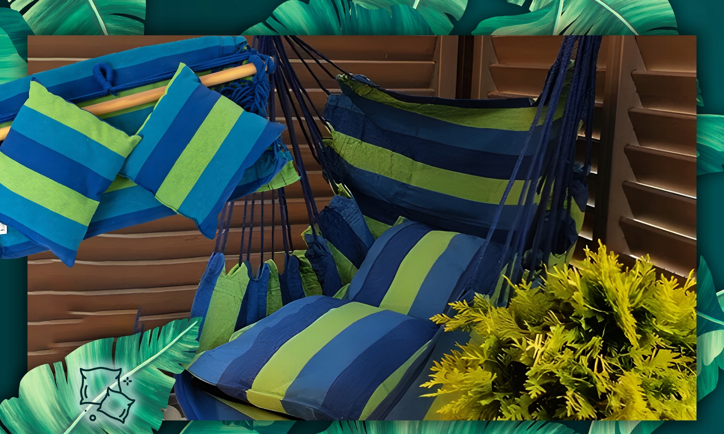 HAMAK FOTEL WISZĄCY OGRODOWY BRAZYLIJSKI BUJANY HUŚTAWKA KOKON + 2 PODUSZKI Średnica/szerokość siedziska 130 cm