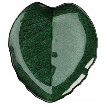 

Patera Na Ciasto Szklana w kształcie liścia 28cm