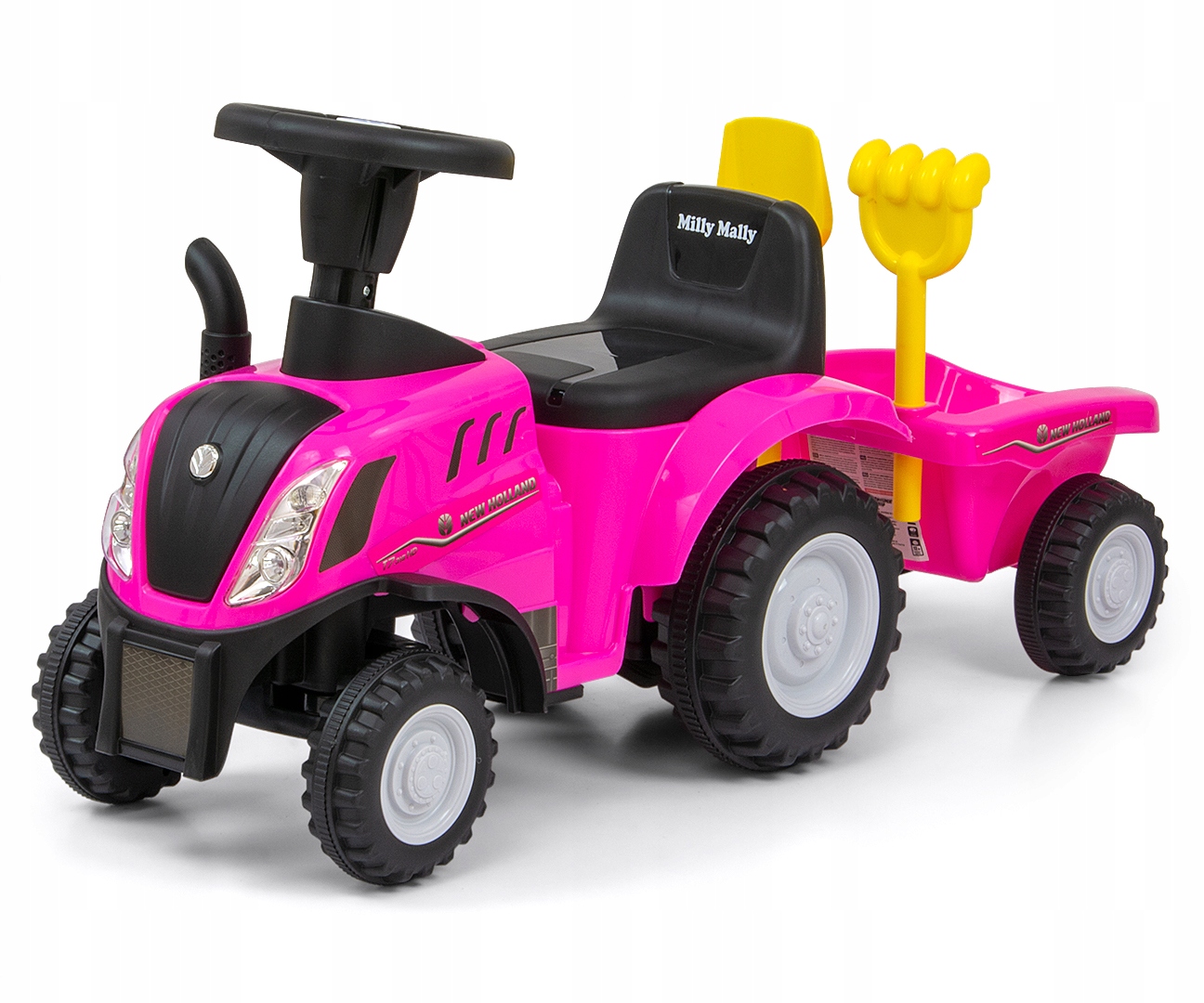 Milly Mally Pojazd jeździk New Holland T7 Traktor Pink na Roczek