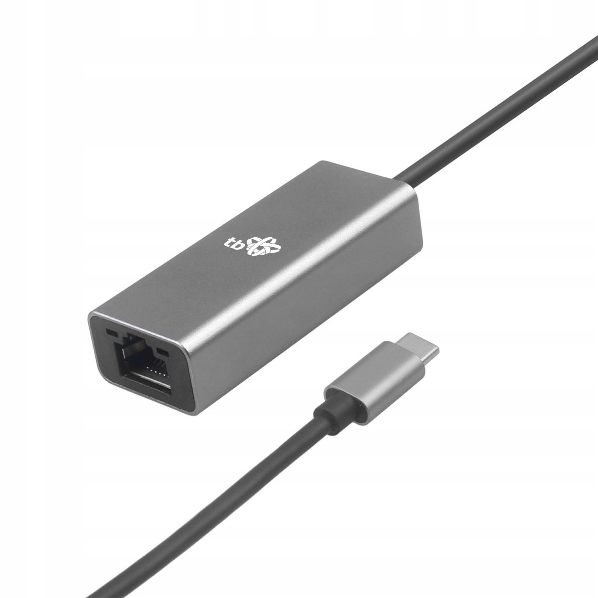 Adapter Usb-c RJ45 Tb szary, 10/100/1000 Mb/s