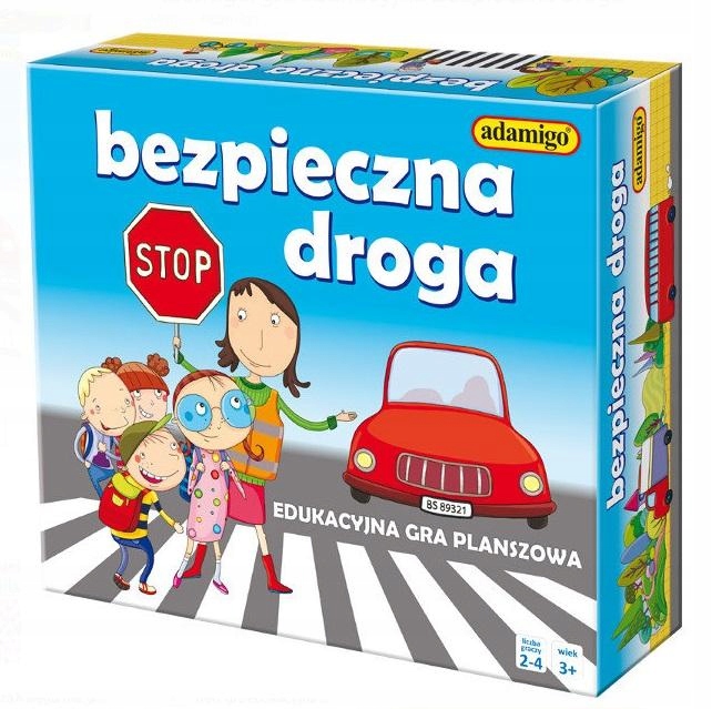 ADAMIGO BEZPIECZNA DROGA EDUKACYJNA GRA ORYGINAŁ