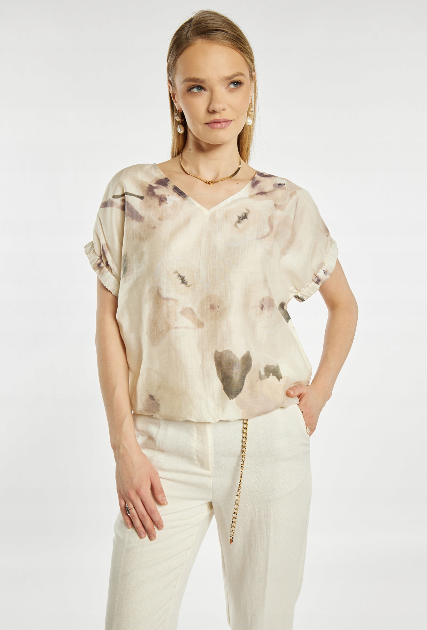 Monnari bluzka z wzorem 42