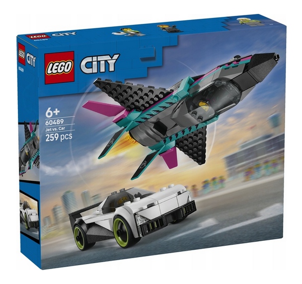 Lego 60489 City Tryskáč Versus Automobil