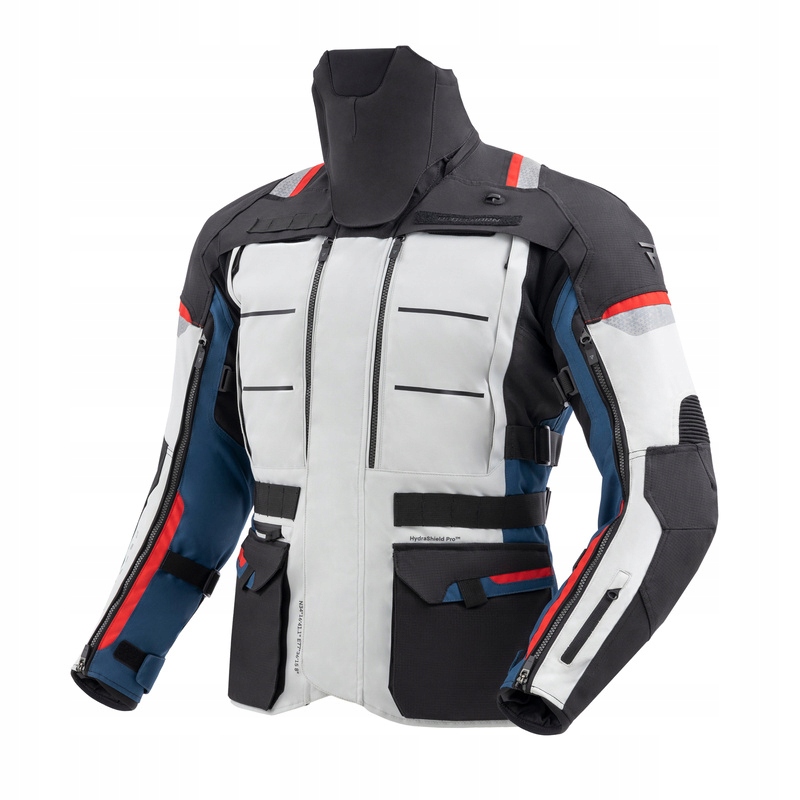 Textilná Motocyklová Bunda Rebelhorn Cubby 5 Blue Grey Red XL