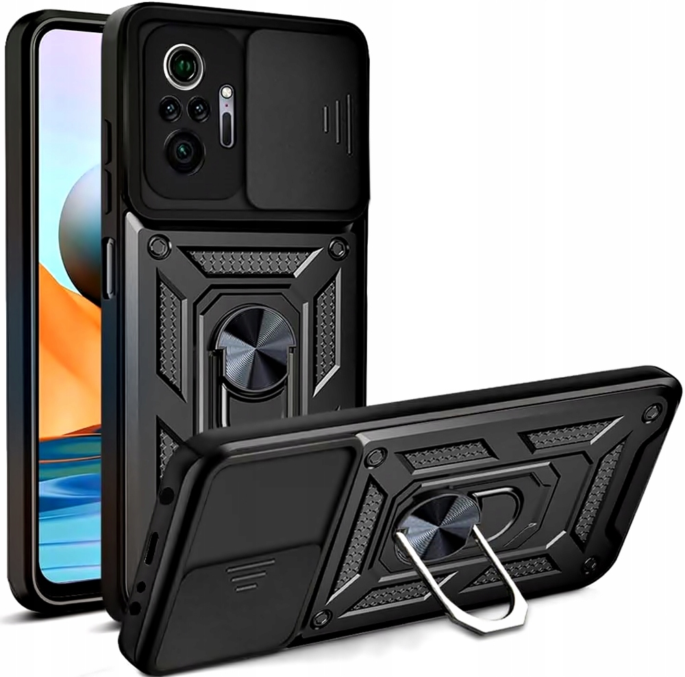 

Etui Pancerne Slide Szkło do Redmi Note 10 Pro