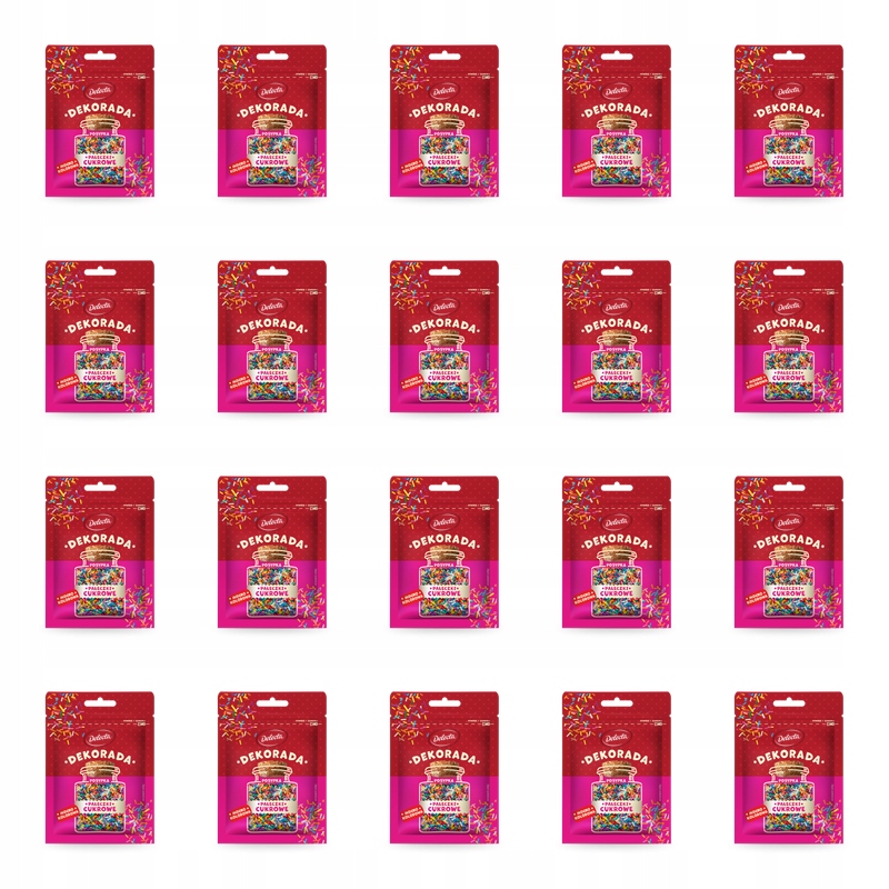Delecta Decorada Cukrové tyčinky 35 g X20