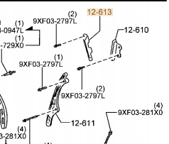 SLIZG LANCUCH ROZRZADU OE MAZDA CX 9 3 7 V6 Part number CY01 12 613A
