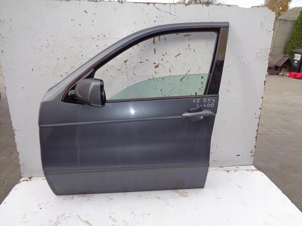 DRZWI LEWY PRZÓD BMW X5 E53 400 STAHL-GRAU