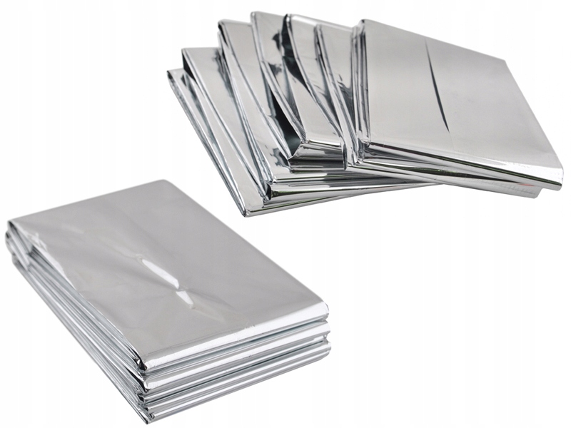 Koc ratunkowy folia termiczna srebrna 210 x 140 cm Marka Malatec