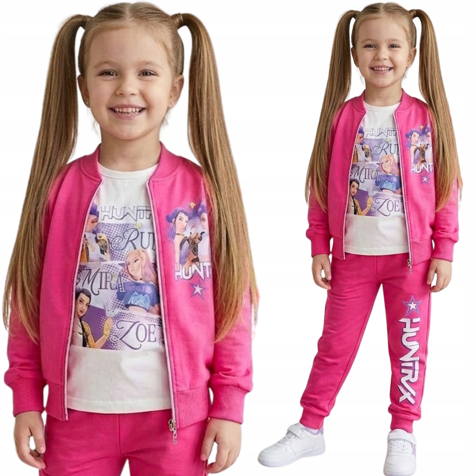 Dres dziewczęcy 3 częściowy komplet K-pop Huntrix 104 zestaw dziewczynka