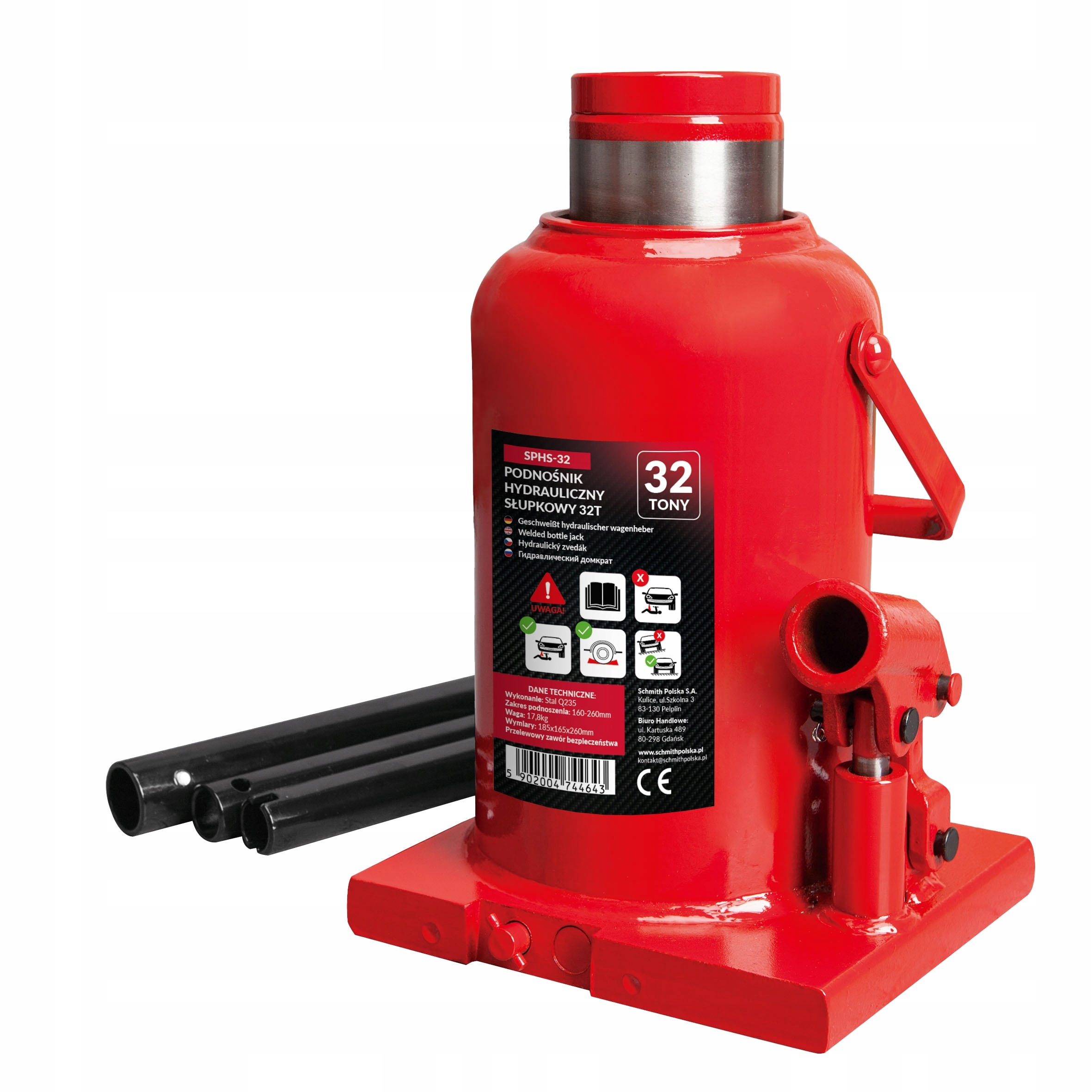 Hydraulický stĺpikový zdvihák 32T Schmith