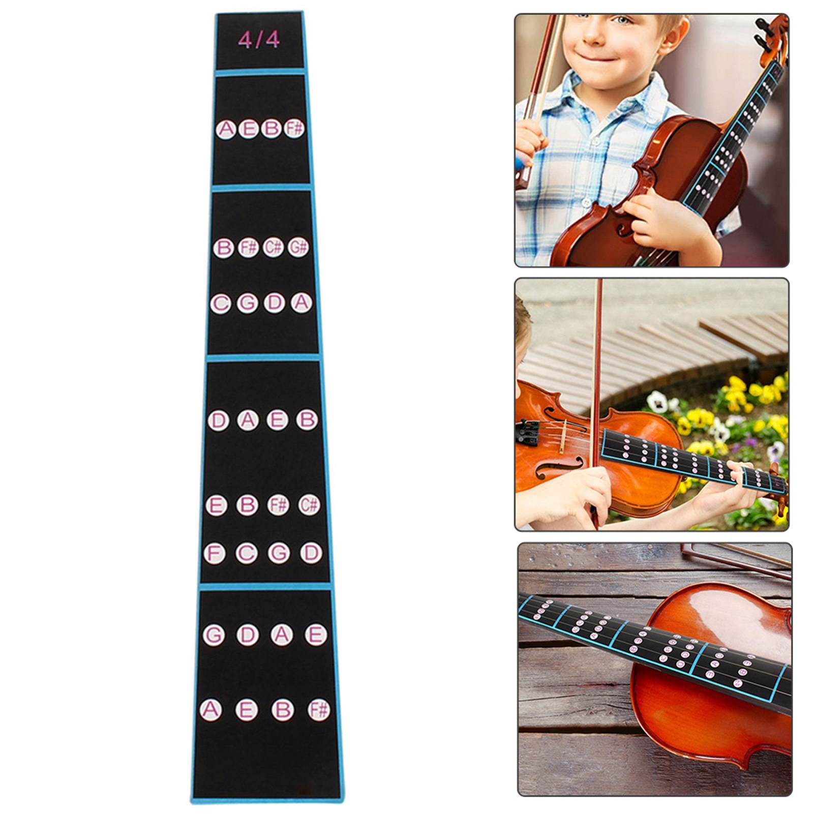 NAKLEJKA NUTY NAUKA GRY NA SKRZYPCACH 4/4 Model Naklejka