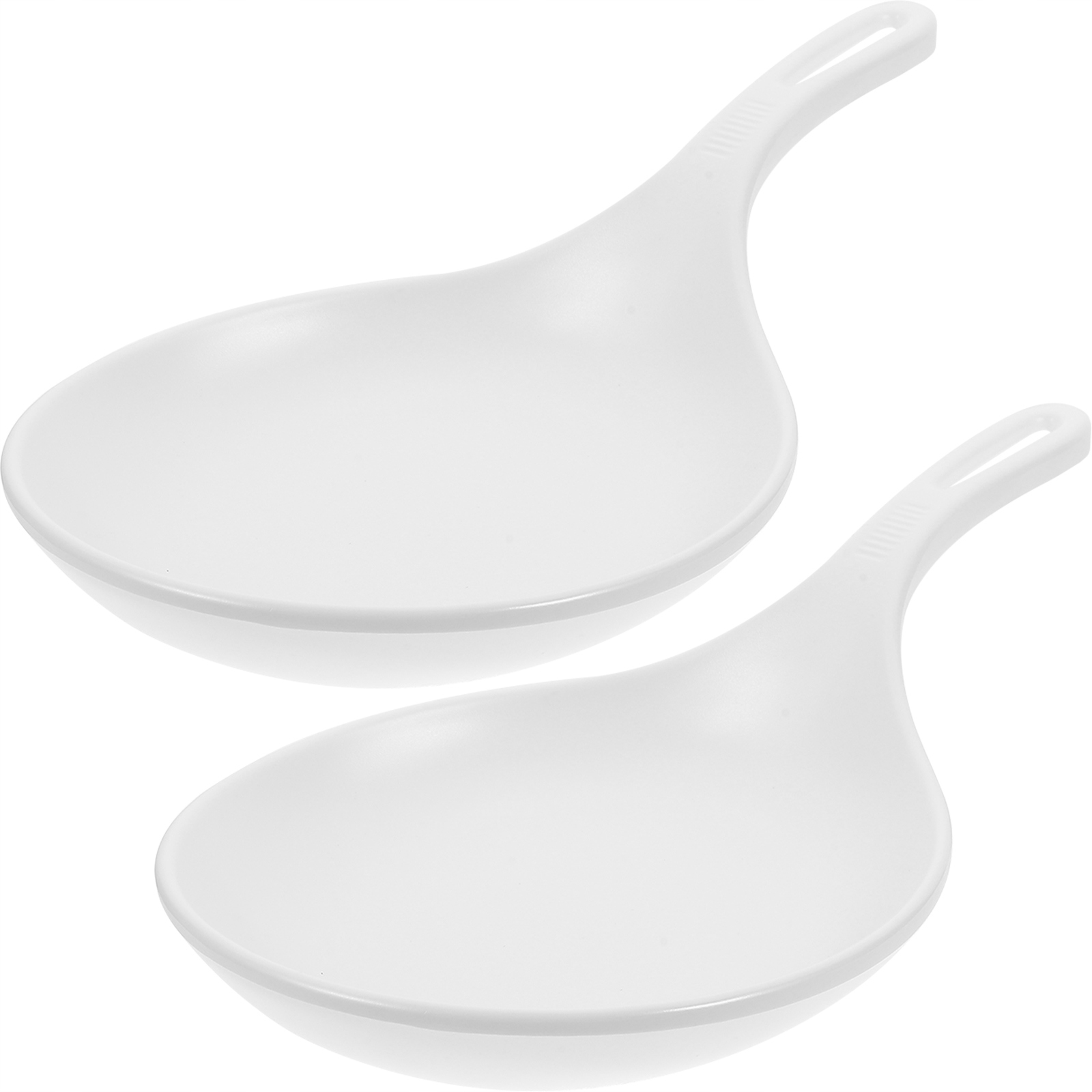 2 Szt. Porcelanowe Talerze Z Uchwytem Na Przekąski I Desery