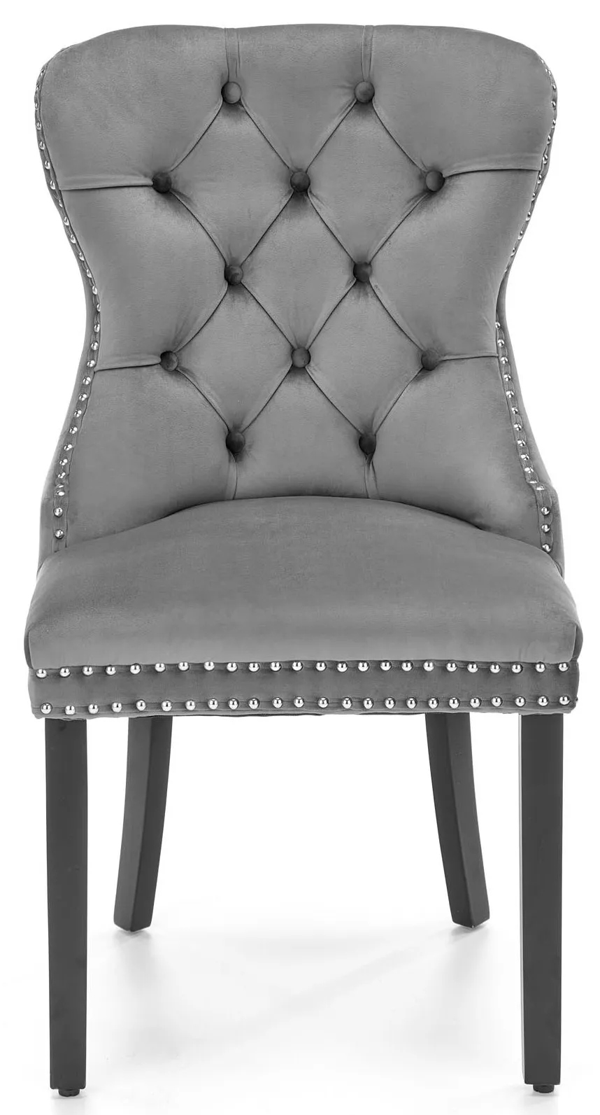 Krzesło glamour MIYA velvet szare czarne Halmar Marka Halmar