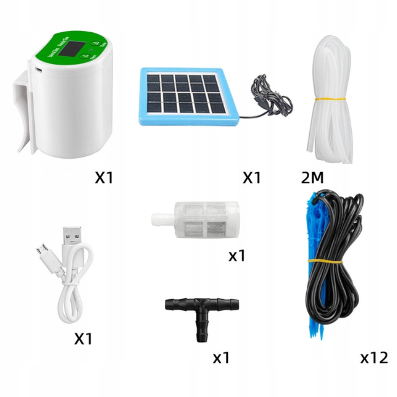 Zestaw do Nawadniania Pompa Solarna Automat 12x