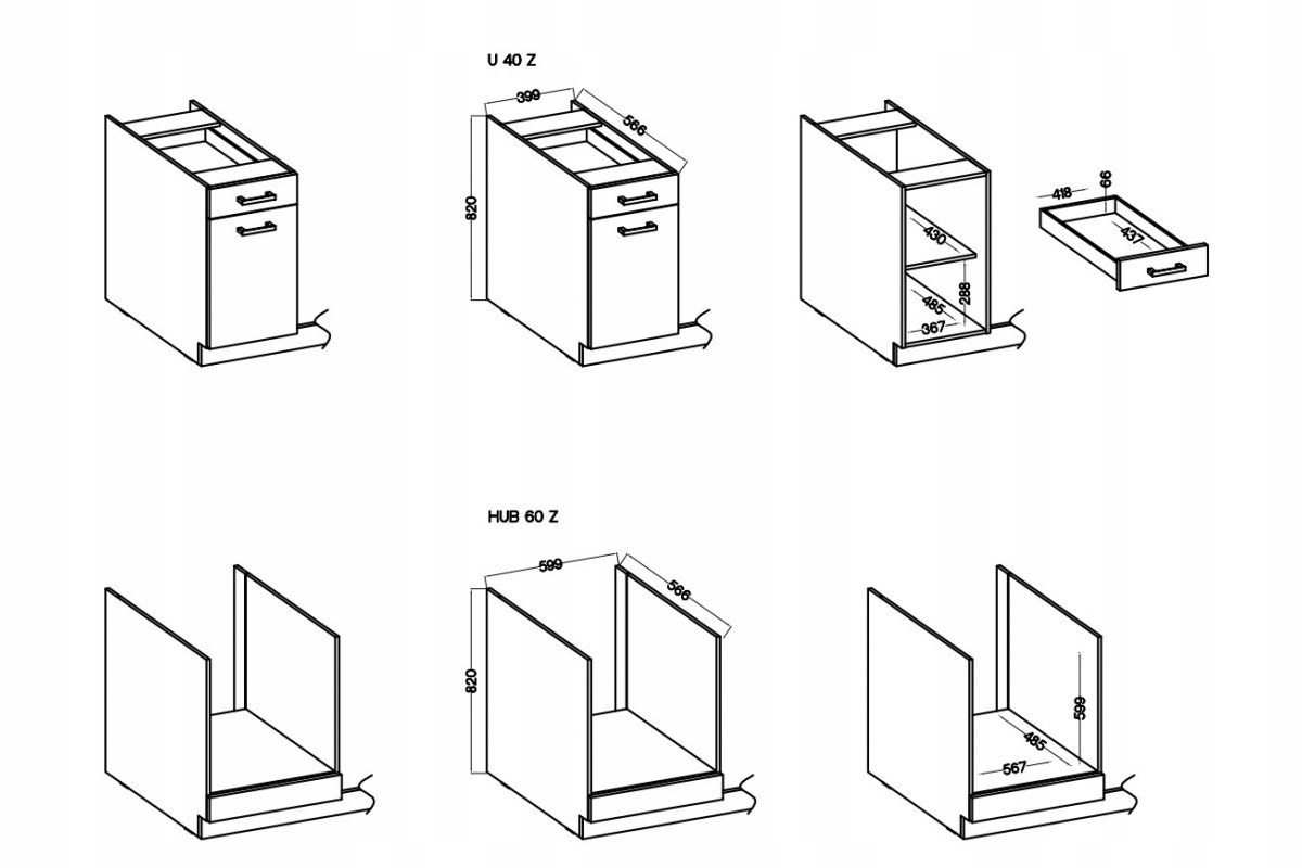 ZESTAW MEBLI DO KUCHNI TORO II 270 CM DĄB ARTISAN Materiał płyta laminowana
