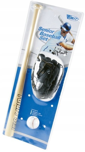 Drewniany Kij Baseballowy BRETT - Senior 80 cm Długość 32