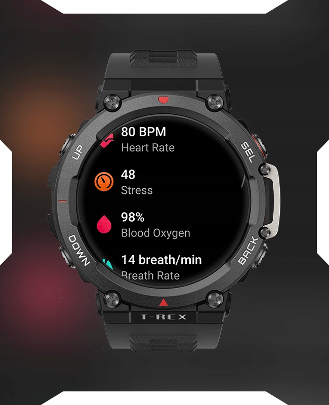 Smartwatch Amazfit T-Rex 2 Wild Green Wodoszczelność tak
