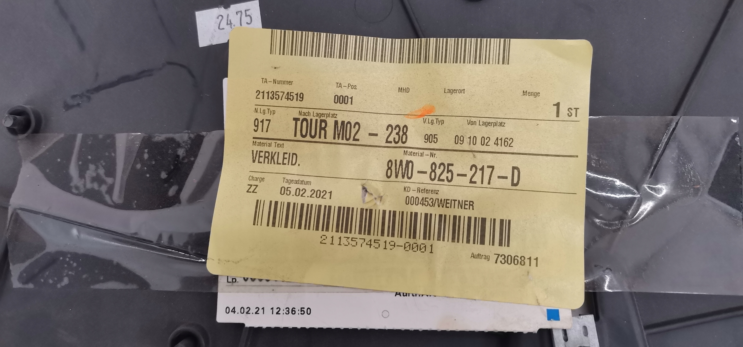 AUDI A4 B9 LIFT 2019- PŁYTA OSŁONA PODWOZIA 8W0825217D Typ samochodu Samochody osobowe