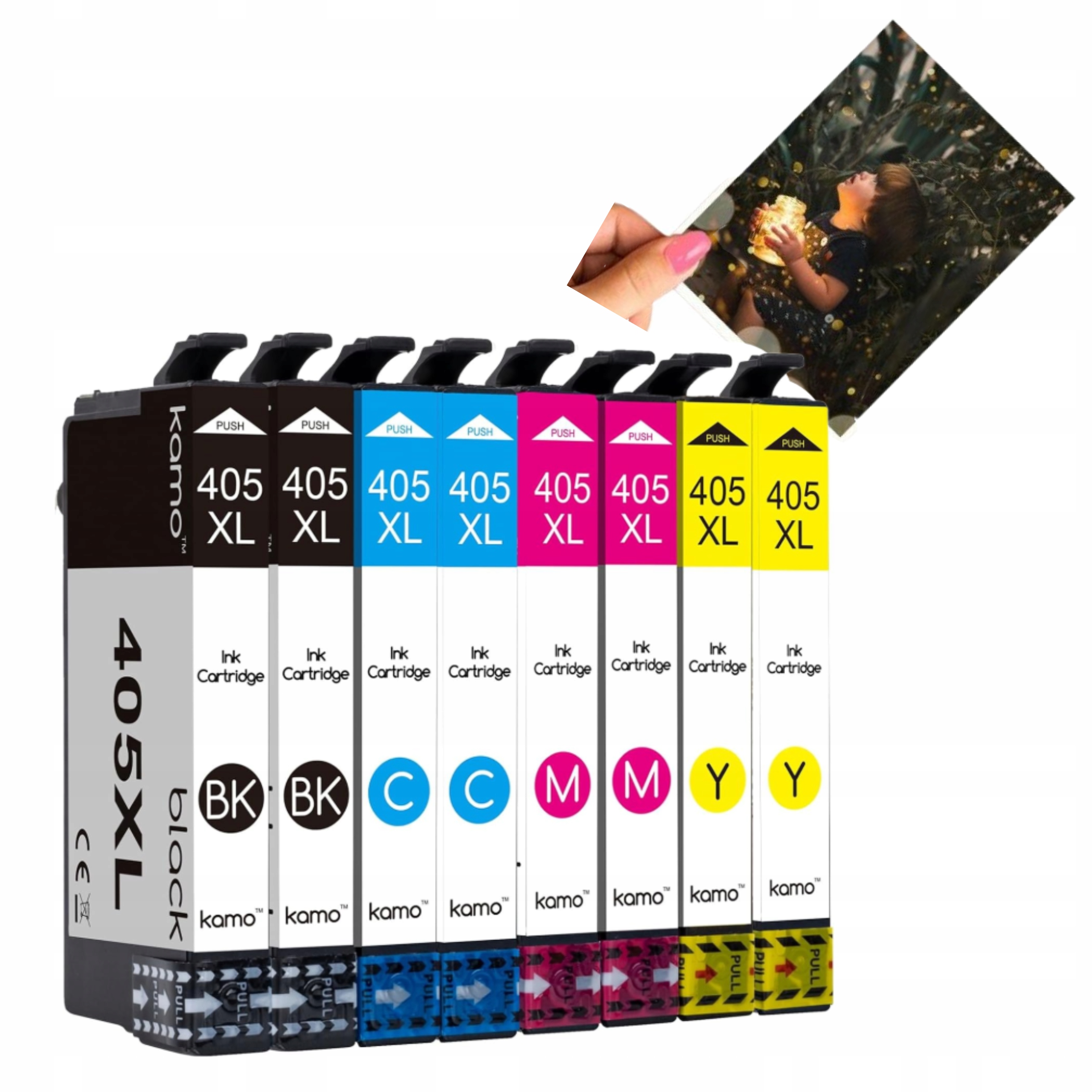 Náhradní náplně 405XL pro tiskárnu 8 ks pro Epson Workforce Wf Wf Pro