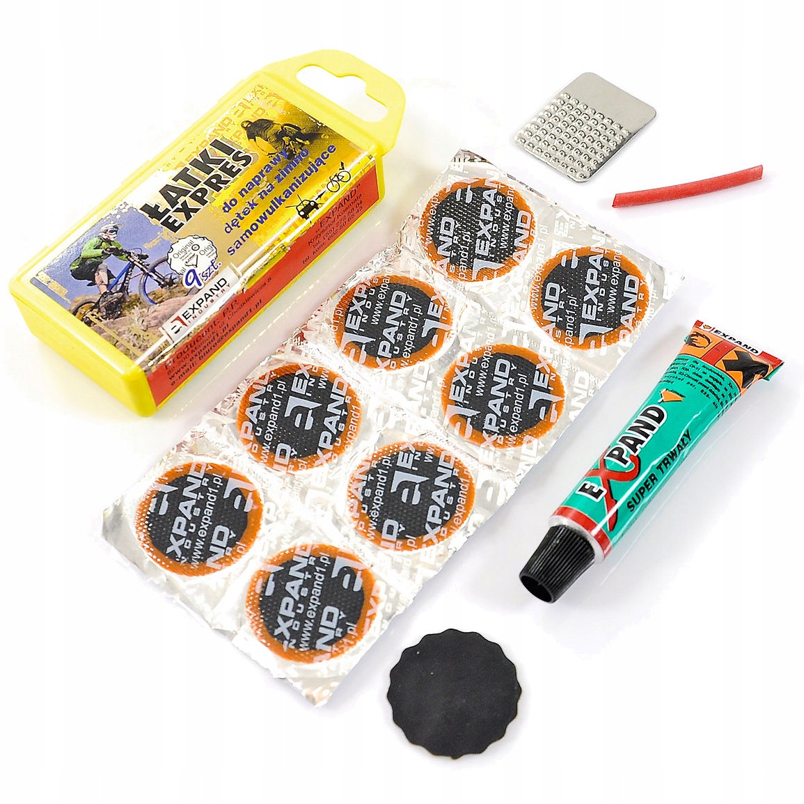 Łatki do dętek Expand Express (pudełko) 9 szt+klej