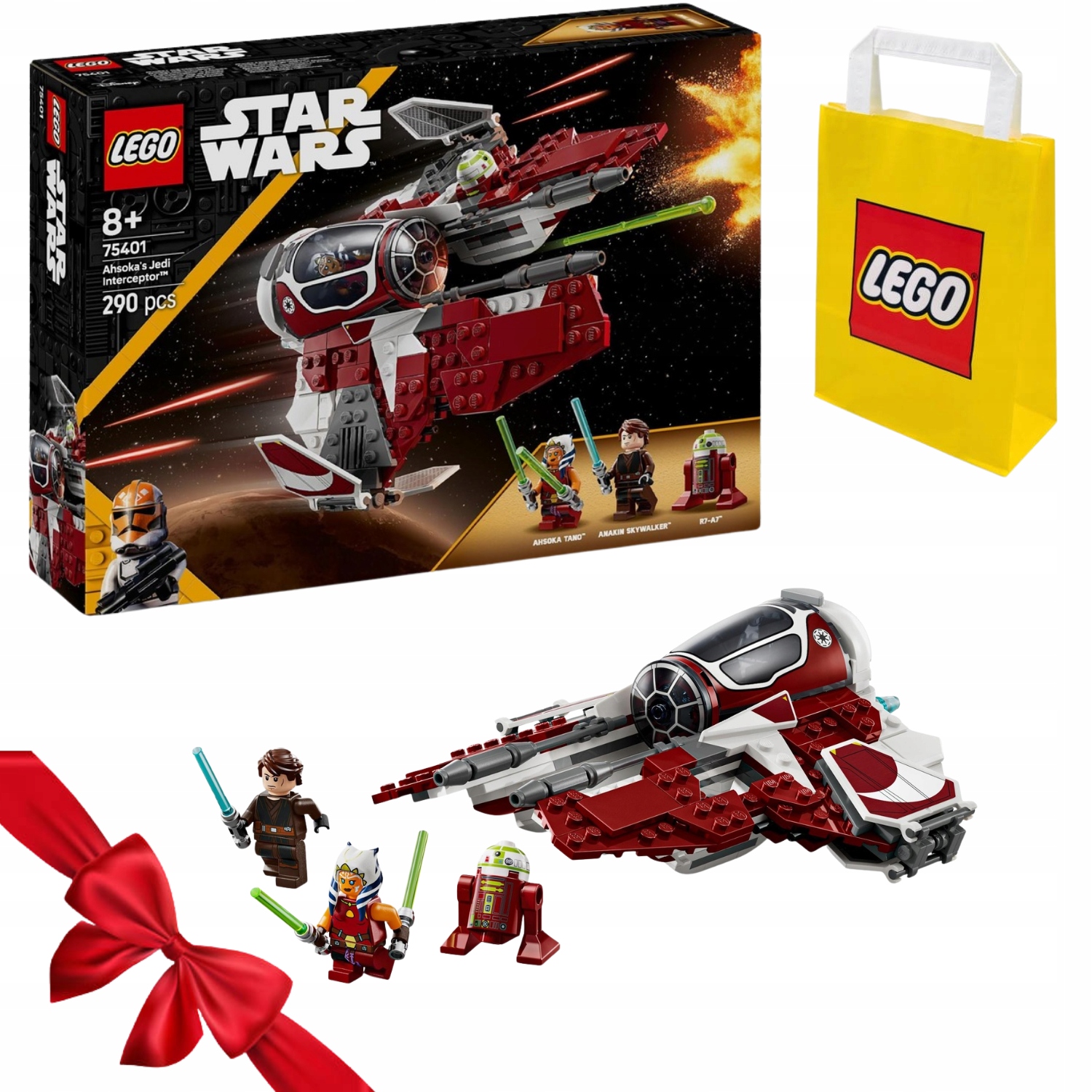 Zestaw Klocków Lego Star Wars Interceptor Jedi Ahsoki 75401 Top