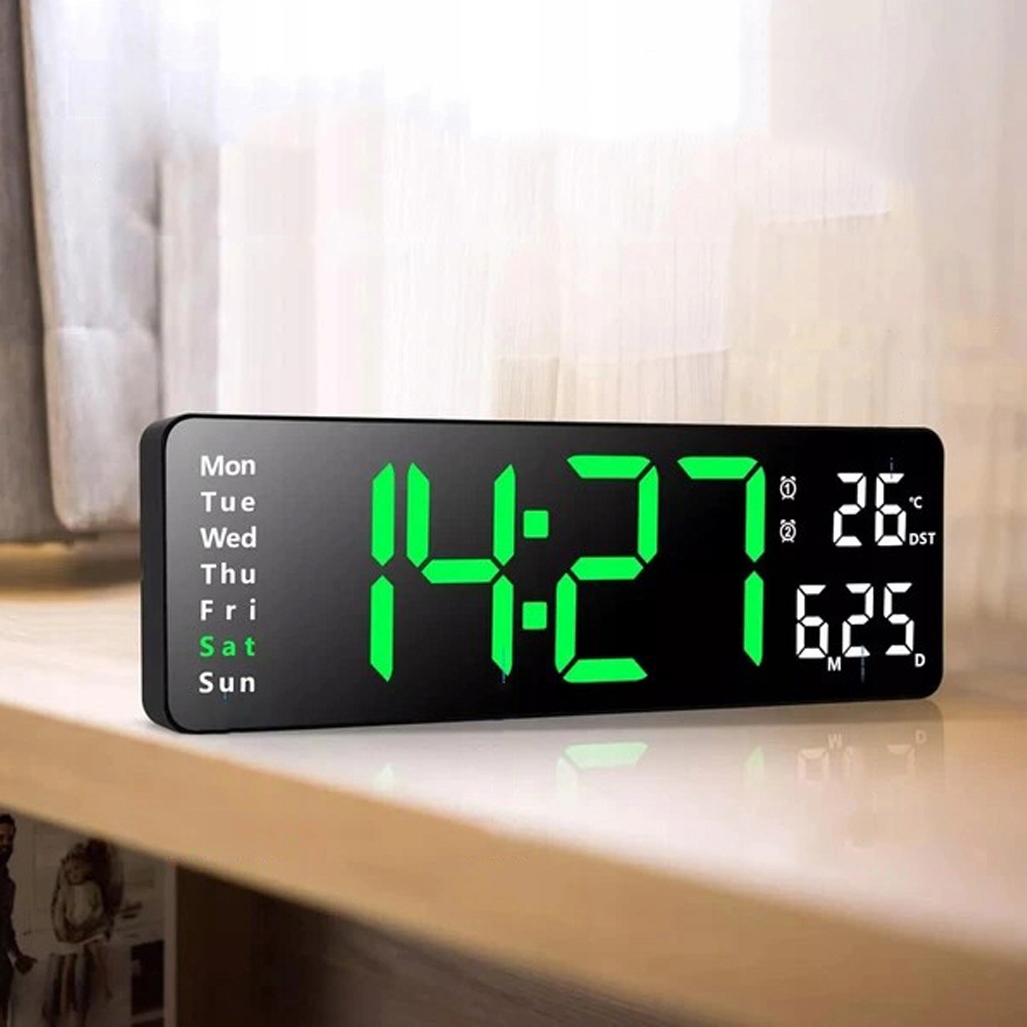 Hodiny Digitální Digitální Stolní Budík Velké Číslice