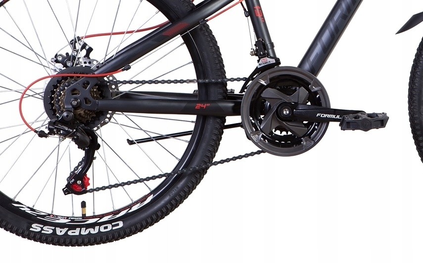 Rower Górski MTB 24 SHIMANO 21 biegów 2xTarcze RAMA 13' KOŁA 26 135-155cm Marka Velotrade