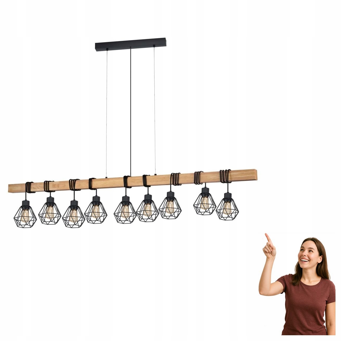 Závesná lampa Townshend 5 43134 Eglo