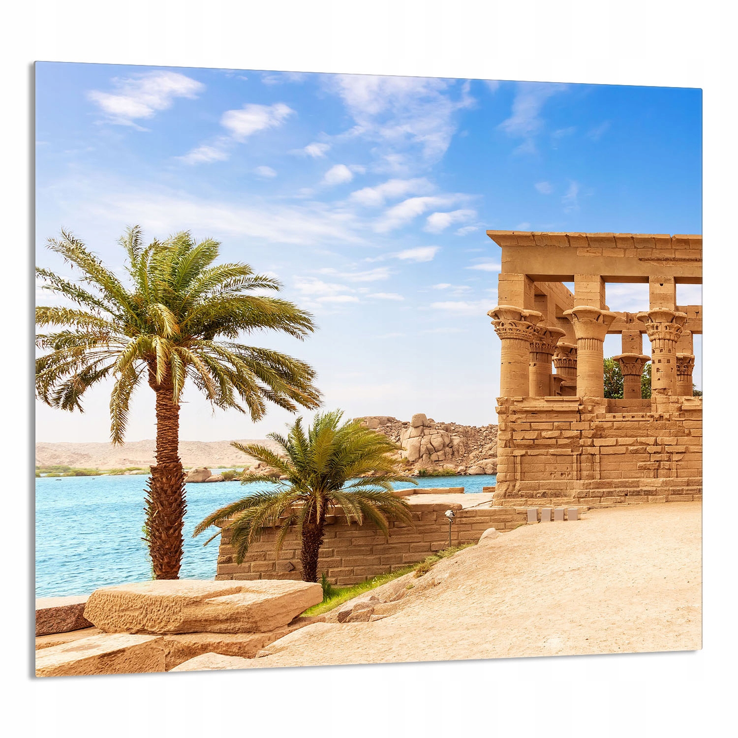 Skleněný Panel Do Kuchyně 65x60 Palmy Tvrzené Sklo