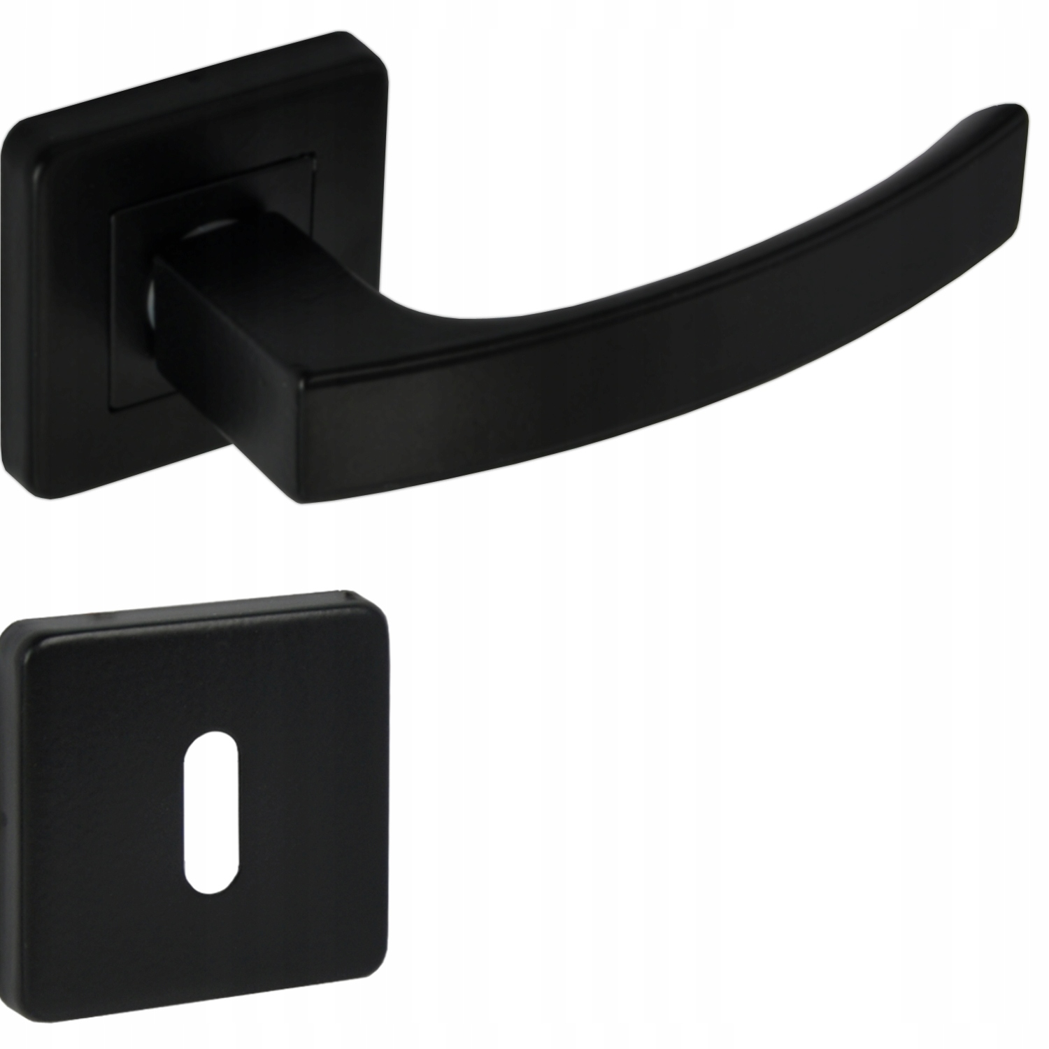 

Klamka Do Drzwi Drzwiowa Czarny Mat +komplet Rozet