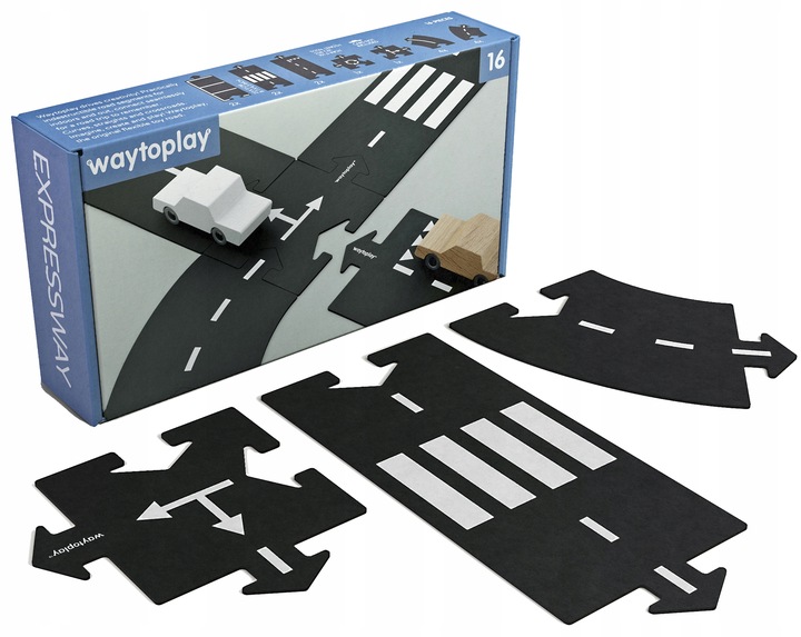 

Waytoplay Expressway Zestaw 16 szt Tory Gumowe