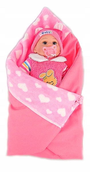 ROŻEK dla lalki BABY becik BORN kołderka POŚCIEL kocyk ŚPIWOREK Seria 0