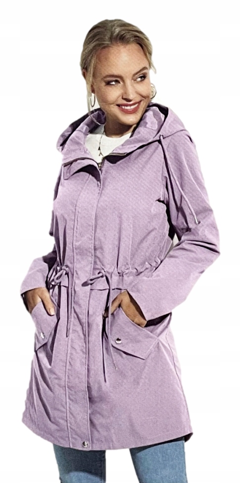 Przedłużana Kurtka damska Parka Fiolet *M