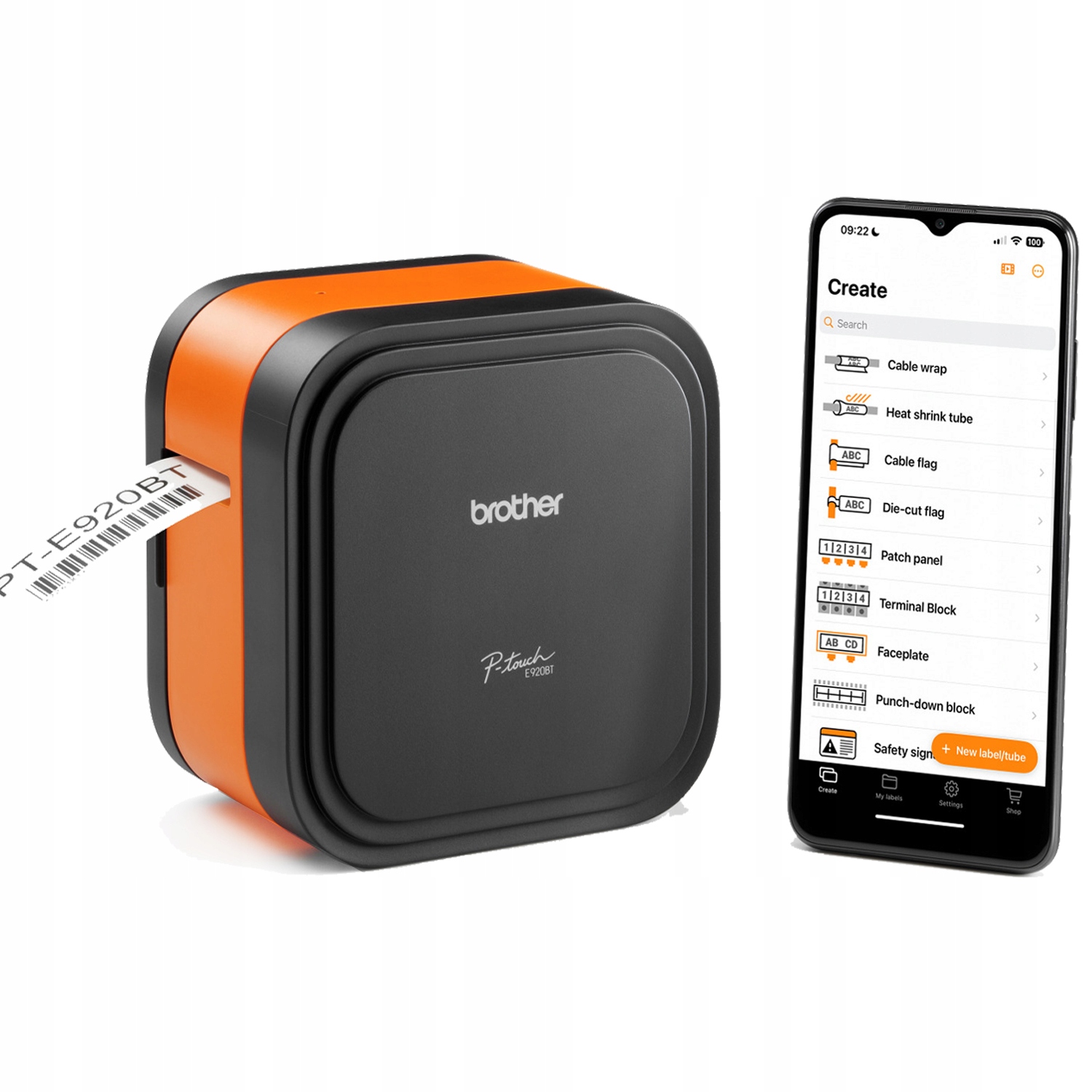 Tiskárna Brother Cube PT-E720BT Bluetooth Usb Bt bezdrátová 24 mm