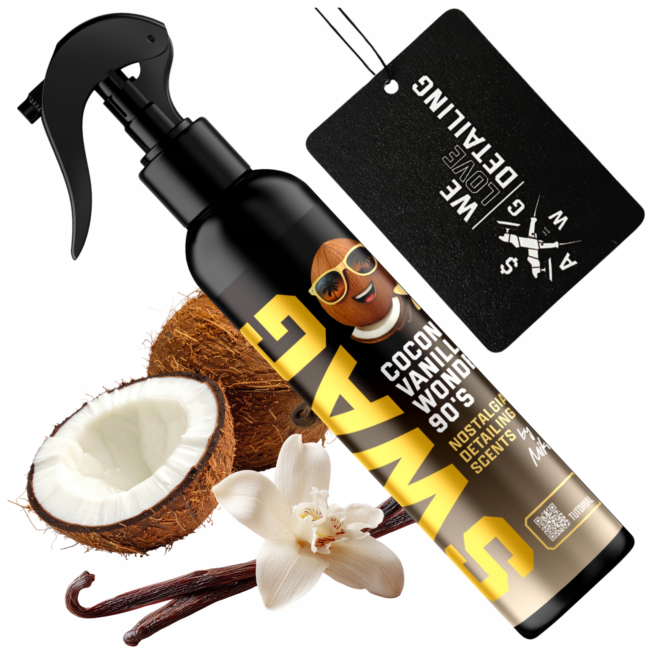 Zapach Perfumy Do Samochodu Swag Coconut Vanilla Wonder 90`s Kokos 150ml