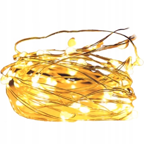 LAMPKI DRUCIKI 10 LED MIKRO LED NA BATERIE ZIMNE BIAŁE NA BATERIĘ CHOINKĘ