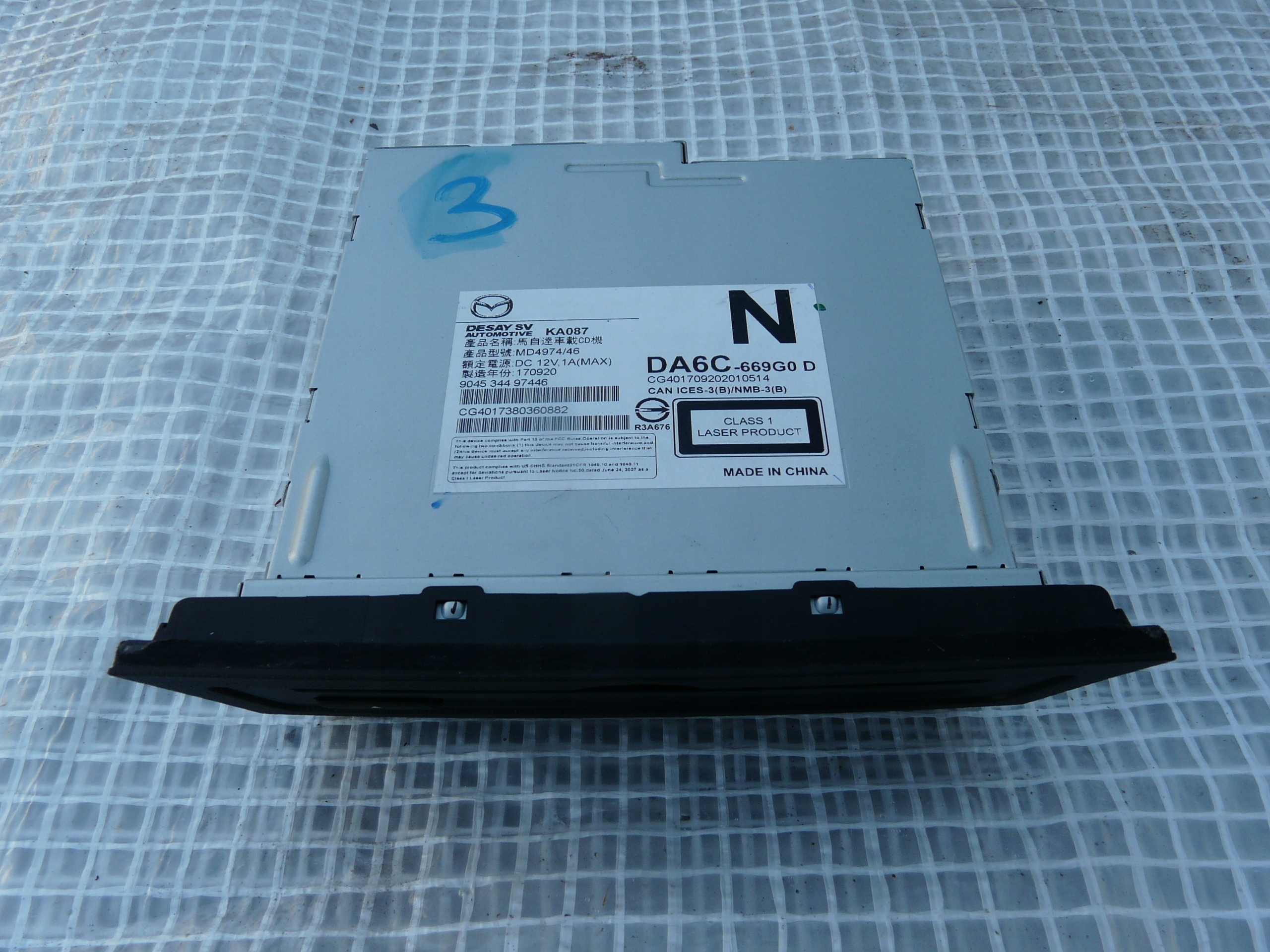 MAZDA CX3 CHANGER DA6C66960D