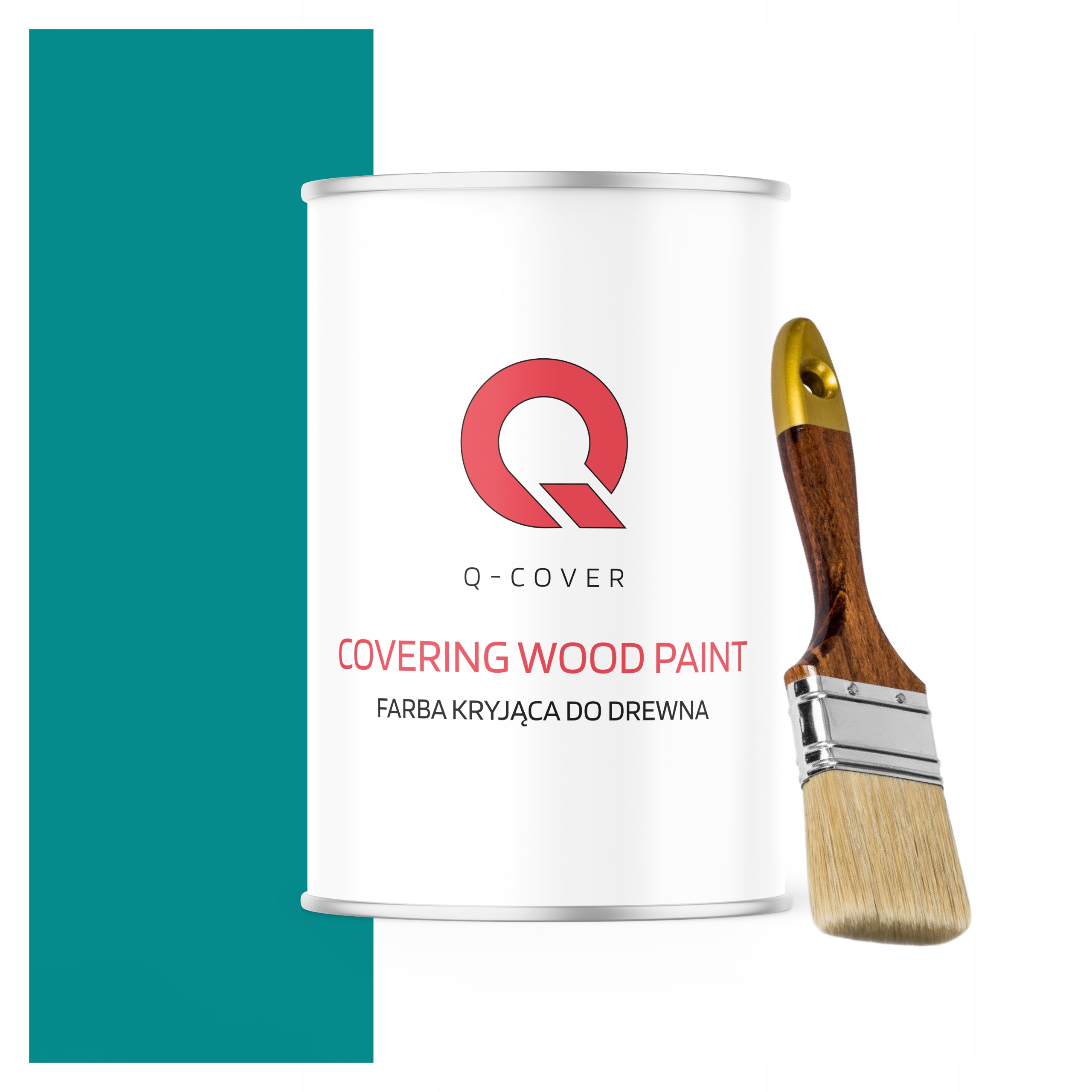 Krycí Barva na dřevo a renovaci 1L Lesk Modrá Tyrkysová Uv štětec