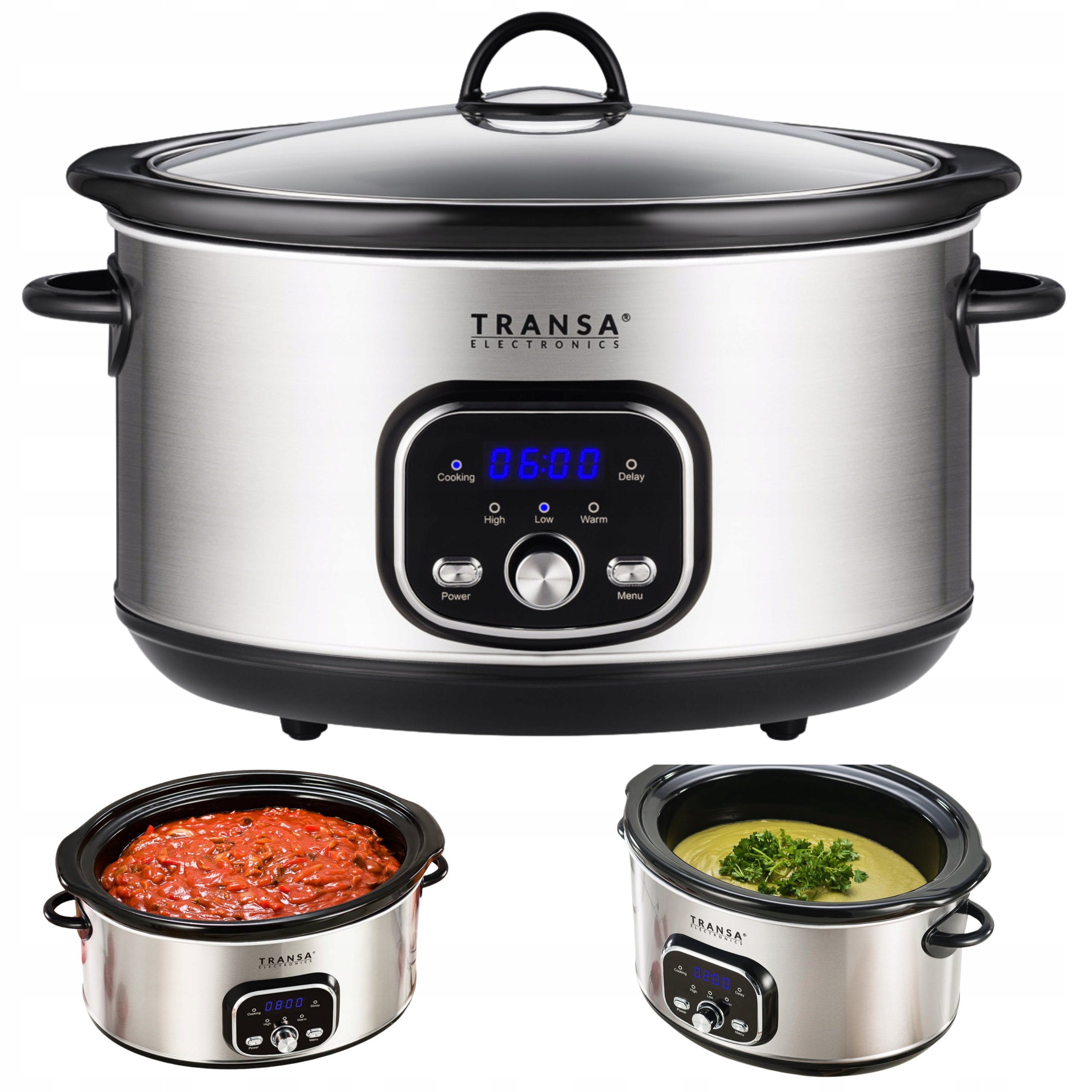 Pomalyvar Keramický hrniec s Programátorom SlowCooker Transa 4,5L 280W