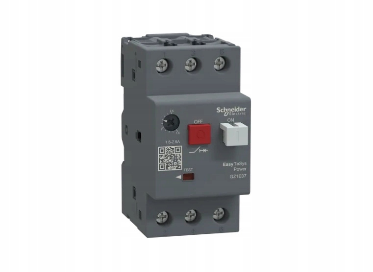 Motorový spínač GZ1E tlačítkový pohon I=1,6-2,5A skříňové svorky