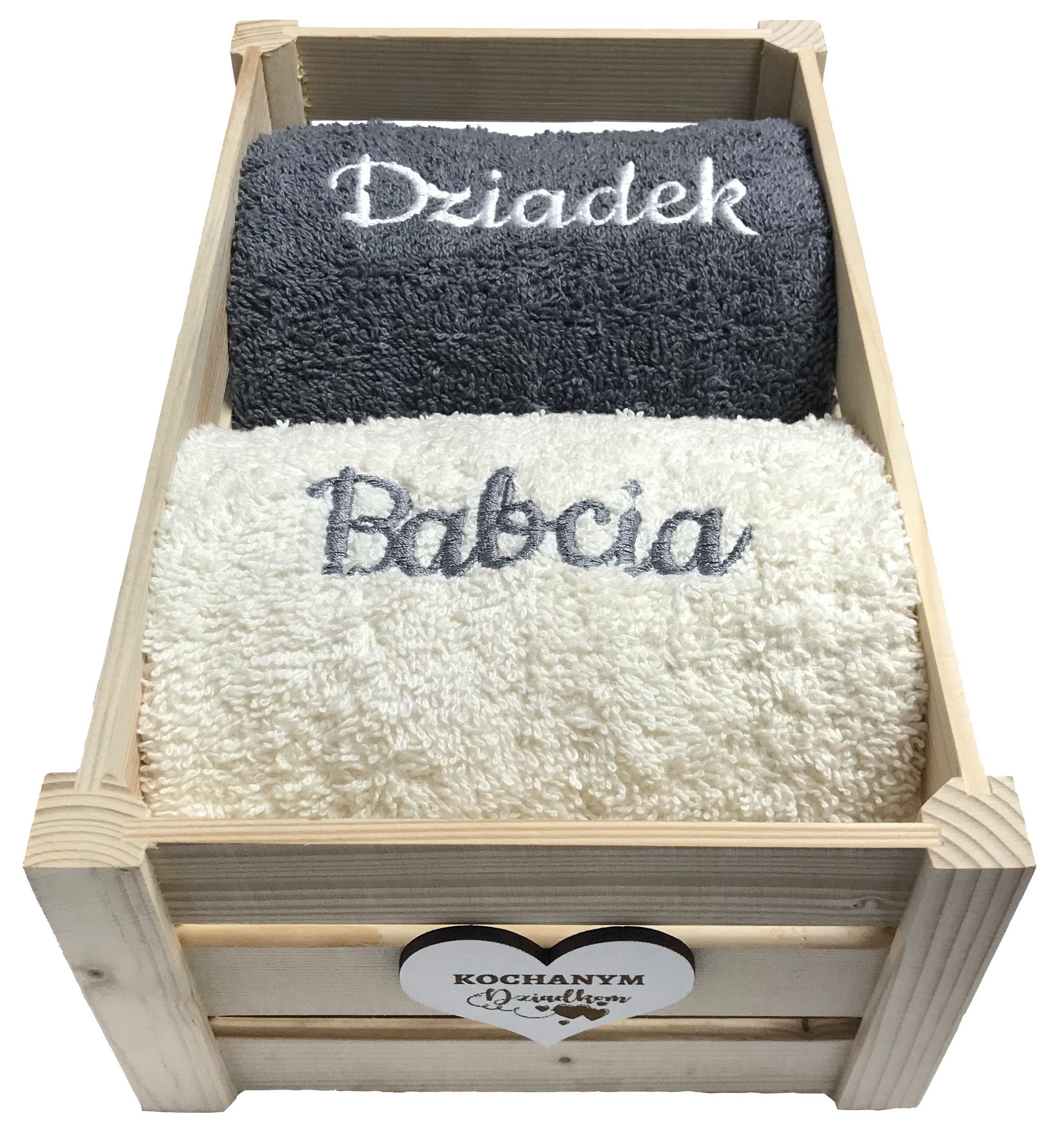 

Prezent Dzień Babci Dziadka Komplet Ręczników Haft