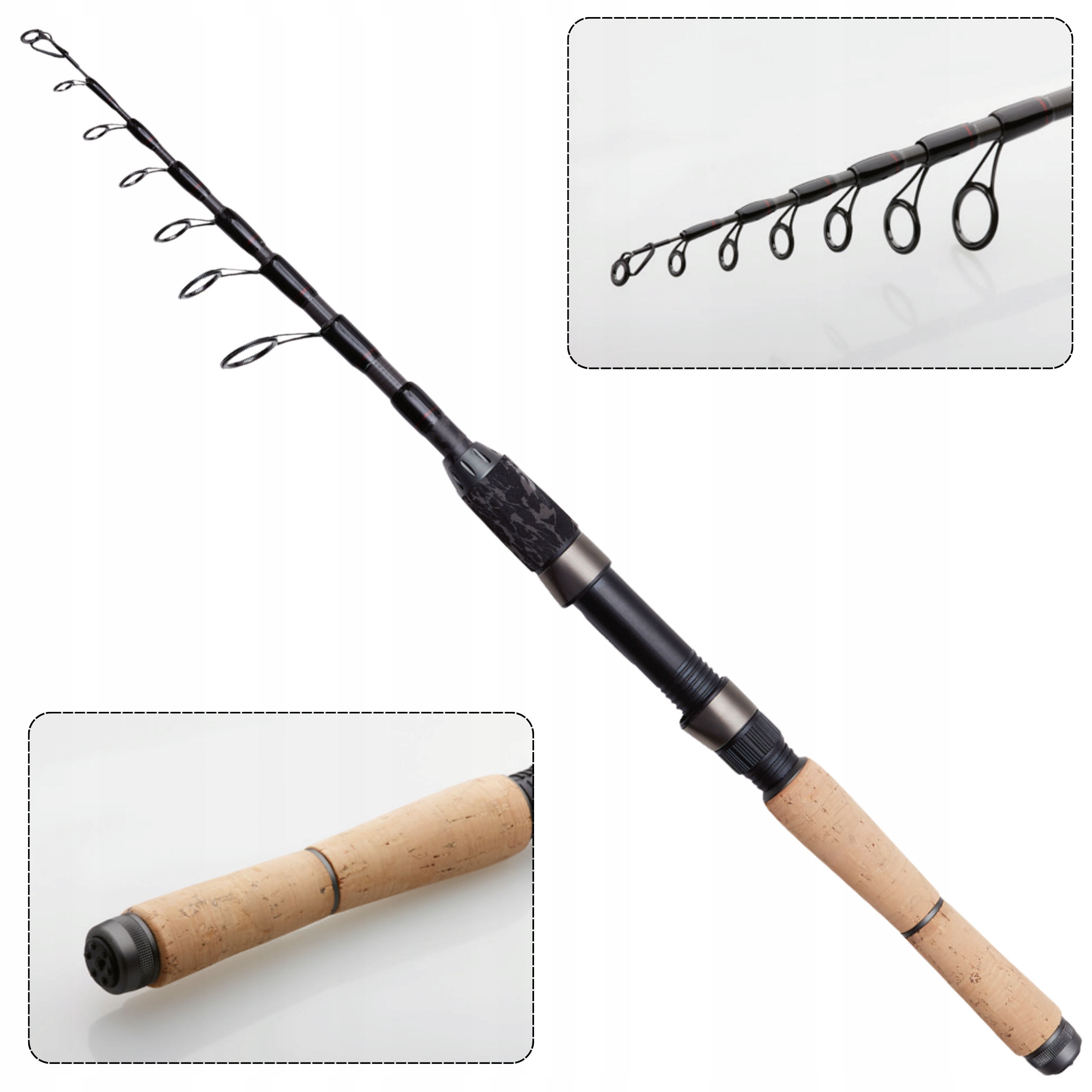 Wędka Spinningowa Na Okonia Dam Shadow Tele Mini Spin 5-15 g 44 cm 190 cm