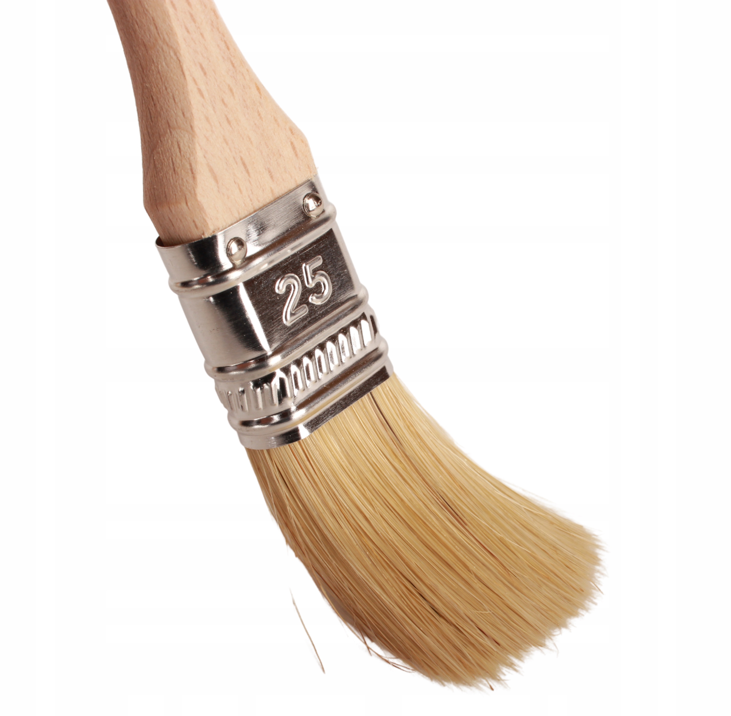 PĘDZEL ANGIELSKI 25mm PŁASKI MALARSKI NATURALNY
