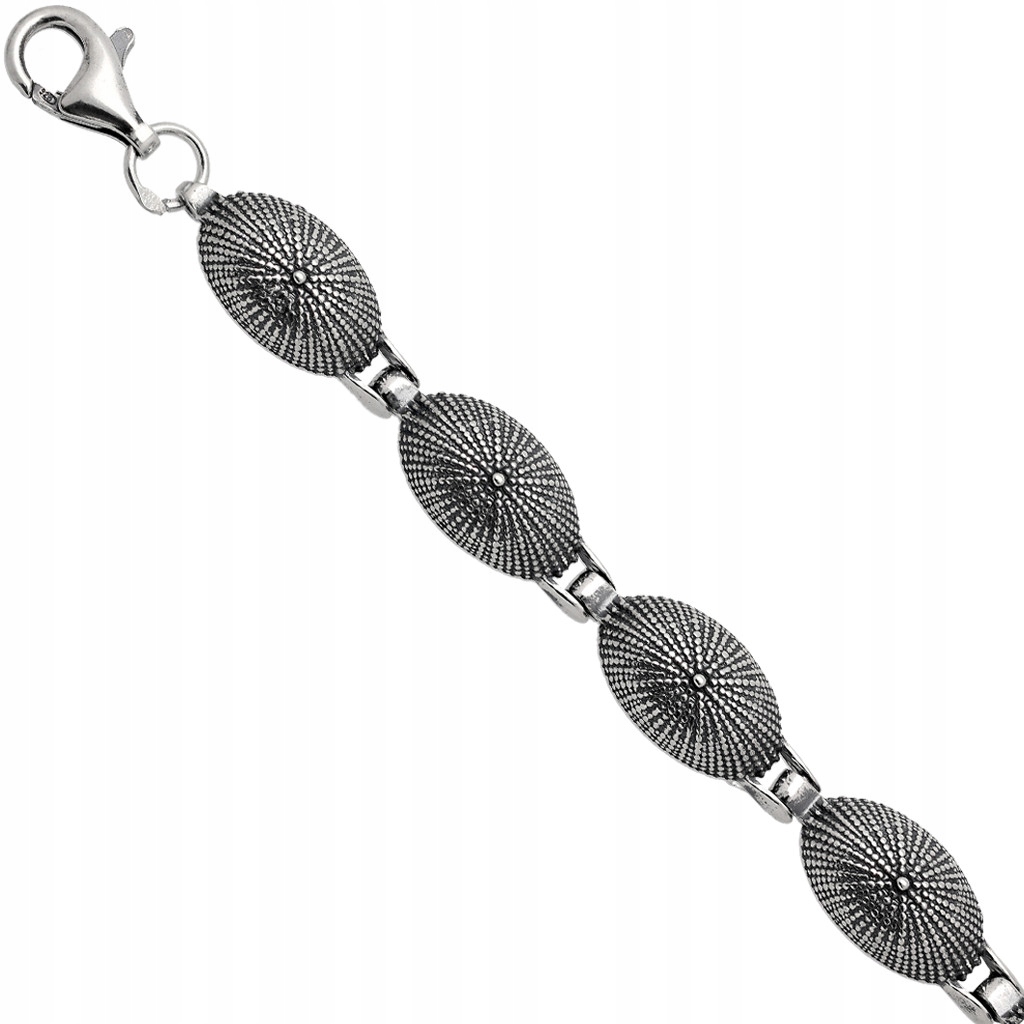 

Bransoletka srebrna 17-21cm owal srebro 925