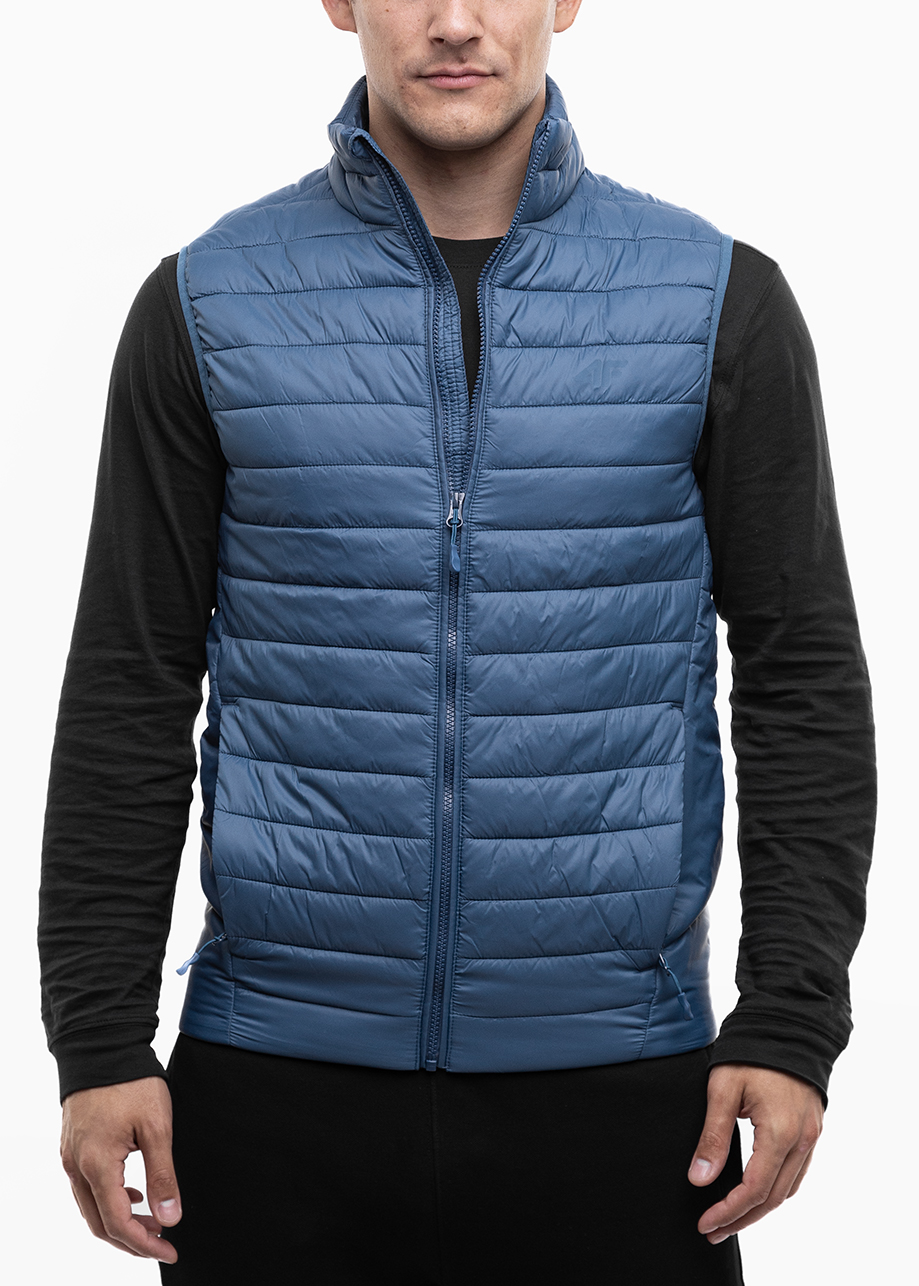 4F pánská vesta bunda bez rukávů péřová lehká pohodlná vel. XL