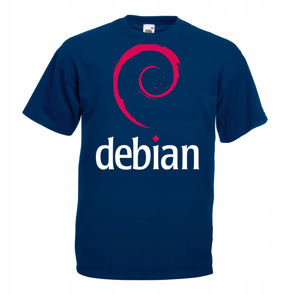 

Koszulka z nadrukiem debian logo It informatyk M
