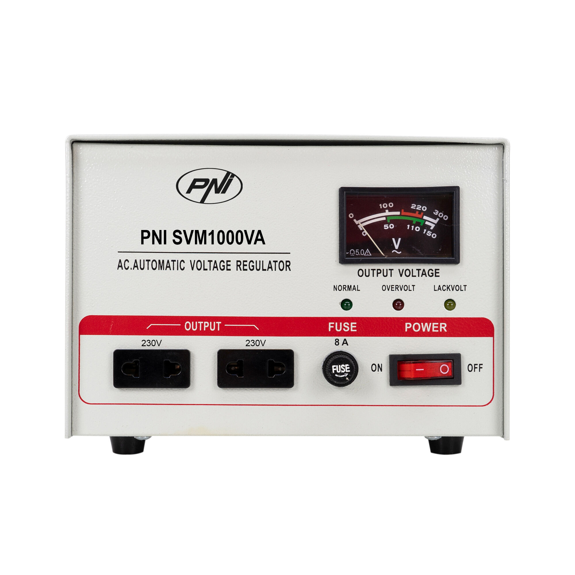Pni SVM1000VA stabilizator napięcia Avr 1000VA 170÷260V 230V, precyzja 3%
